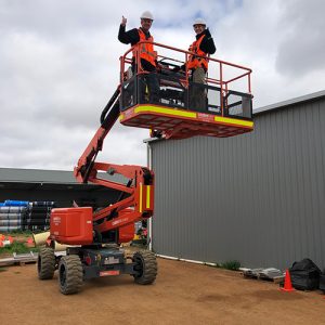EWP training knuckle boom lift